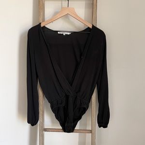 Deep V Long-sleeve Bodysuit